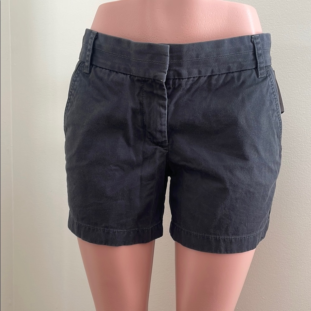 J. Crew Black Bermuda Shorts Tailored Cotton Blend